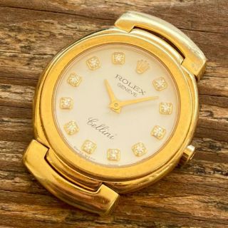 Rolex Cellini Ref.  6621 18kt Yellow Gold Ladies Watch 100 Diamond Dial