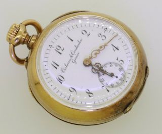 Vacheron & Constantin Antique 18k Gold Mechanical Pocket Watch
