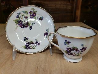 Royal Albert Violets For Love Cup And Saucer