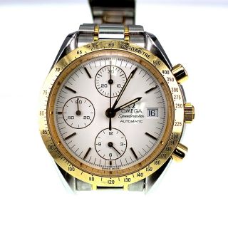 Omega Speedmaster Automatic 175.  0043 18k Gold Stainless Steel Chronograph Date
