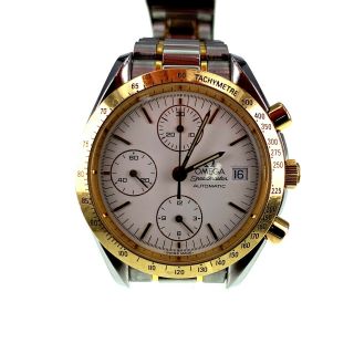 OMEGA SPEEDMASTER Automatic 175.  0043 18k Gold Stainless Steel Chronograph Date 2