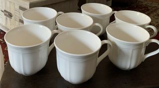 Mikasa Ultima,  Plus Hk400 Antique White Coffee Tea Cup Mug Set Of 7
