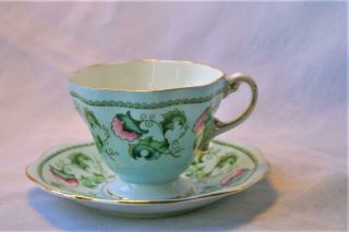 1850 Eb Foley Bone China Tea Cup & Saucer / 1950 