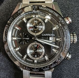Never Worn Tag Heuer Calibre Heuer 01 Car201w Automatic Mens Watch
