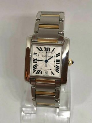 Cartier Tank Francaise 2302 Two Tone Automatic 28mm For Men And Unisex