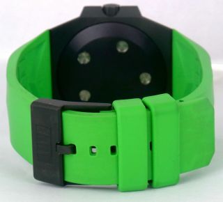 Linde Werdelin Hard Black II HBII.  2.  6 Green Yellow Automatic Index Swiss Watch 2