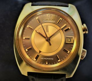 Omega Memomatic Automatic Ref 166.  072 Large Gold Filled Case Near