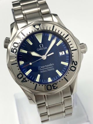 Omega Seamaster Professional 300 Gents Mid Size 36mm Watch 2263.  80 Electric Blue