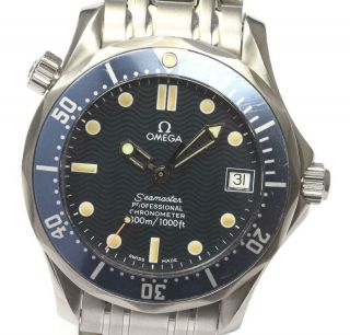 Omega Seamaster300 2551.  80 Date Navy Dial Automatic Boy 