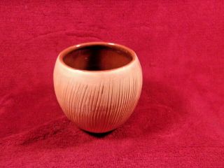 Vintage Frankoma Pottery T7 Coconut Bowl,  Terra Cotta