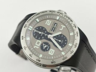 Porsche Design Flat Six Gray P´6340 Chronograph Chronometer - Cal 7750 - 44.  5 Mm