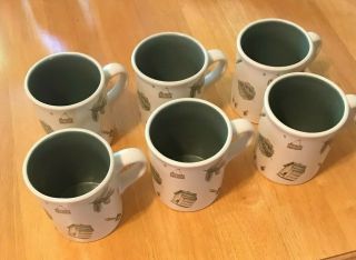 6 Pfaltzgraff Naturewood Stoneware 12 Ounce Coffee Mugs Usa