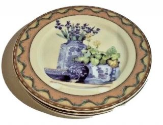 Godinger Salad Plates Set (3) 1855 a ' L.  Marino EDS44 Limoges Crafted in France 2