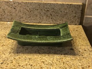 Vintage Green Cookson Ceramic Pottery Planter - - Cp 1100 Bonsai Planter