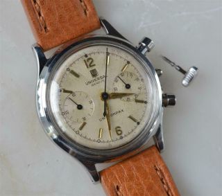 1956 Universal Geneve Uni - Compax Chronograph Men Wristwatch Cal.  281 For Repair