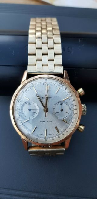 Breitling Geneve Toptime Top Time Ref 2000 Chronograph Wristwatch Vintage Retro