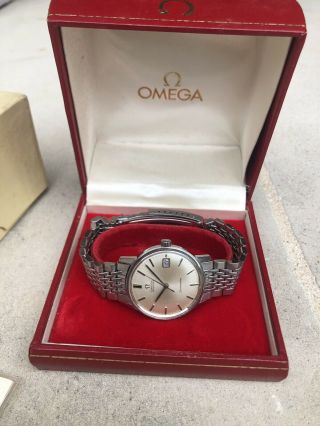 1968 Vintage Omega Automatic Seamaster Cal 565 Beads Of Rice Box And 2