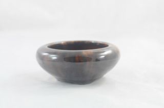 Vintage.  McCoy Pottery Arts & Crafts Vintage Brown Onyx Glaze Bulb Planter Vase 2