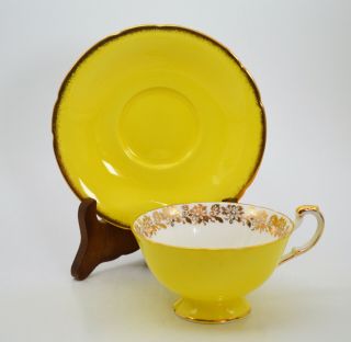 Paragon Fine Bone China Tea Cup And Saucer - Yellow