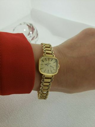 Vintage Ladies 14kt Yellow Gold Omega Wach