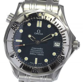Omega Seamaster300 2552.  80 Date Navy Dial Automatic Boy 