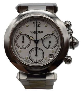 Cartier Pasha Automatic Chronograph 36mm Watch 2412 -
