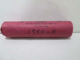 1950 S Bu Bank Roll Of Lincoln Wheat Pennies
