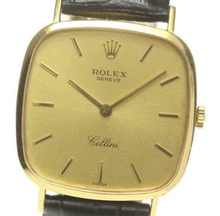 Rolex Cellini 18k Yellow Gold Cal,  1601 Gold Dial Hand Winding Men 