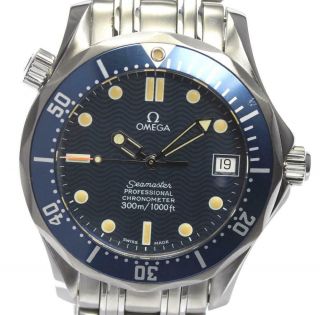 Omega Seamaster300 2551.  80 Date Navy Dial Automatic Boy 