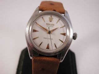 Mens Full Size 1950 ' s SS Rolex Oyster Precision.  34 mm ' s.  Calibre 710 3