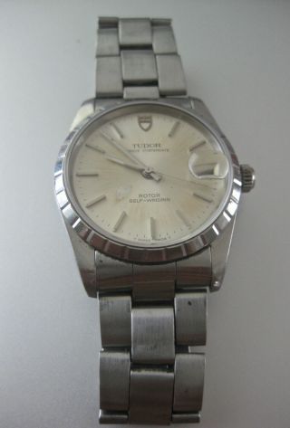 Vintage Tudor Prince Oysterdate 2784 Swiss Stainless Steel Automatic Mens Watch