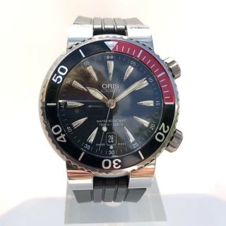 Gents Oris 1000m Diver Watch Titanium Case Automatic 43mm Black Dial