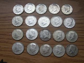 Roll Of 20 40 Silver Kennedy Half Dollars - 1966 - 1969
