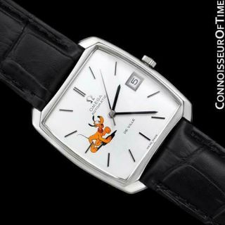 1970 Omega De Ville Vintage Mens Unisex Ss Steel Watch With Disney 