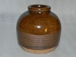 Stoneware Pottery Hand Crafted 3.  5 " Vase “eileen Frye”