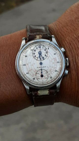 Gallet Multichron Venus 140,  Great Cosmetic Conditions,  Work & Keep Accurate Time.