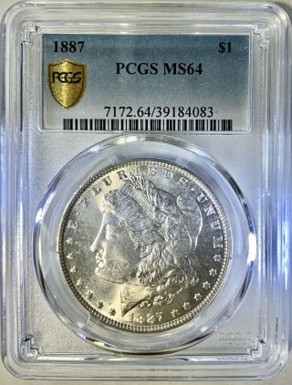 1887 P Morgan Dollar Pcgs Ms64 Trueview - Has Not Been To Cac