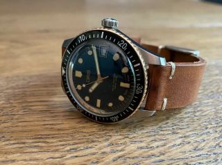 Oris Divers Sixty - Five 36mm Black Dial,  Bronze Bezel Brown Textile Strap Colareb 3