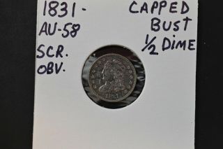 1831 Capped Bust 1/2 Dime Au,