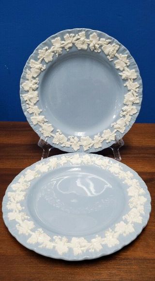 Wedgwood Queensware Cream On Lavender Shell Edge Set Of 2 Bread Plates 6 "