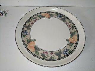 Mikasa Garden Harvest Intaglio Round Serving Platter Chop Plate 14 1/4