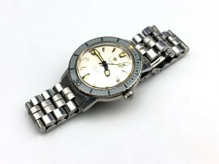 Vintage Zodiac Sea Wolf MENS WATCH W/Shovel Hands Signed Crown Rare AUTOMATIC 2