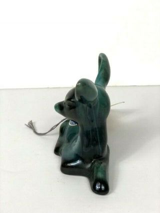 Vintage Blue Mountain Fawn Ceramic Glazed Green Bambi Deer Pottery tag 2