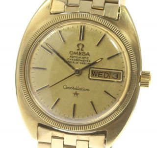 Omega Constellation Day Date Cal.  751 Gold Dial Automatic Men 