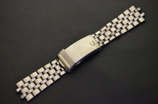 Universal Geneve Bracelet Gay Freres Double - Grain Beads Of Rice Lock Clasp 1968