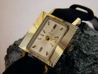 Tudor By Rolex,  Vintage Ladies Watch 18k Yellow Gold,  17 Rubies