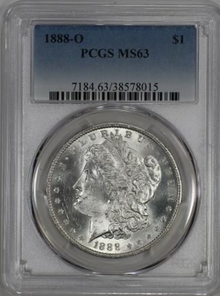 1888 O Morgan Dollar $1 Pcgs Certified Ms 63 State (015)