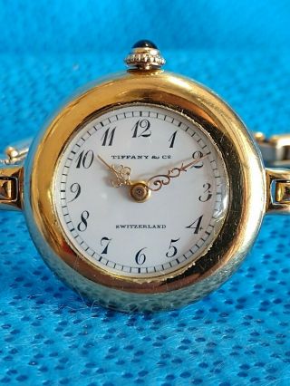 Tiffany Patek Philippe Watch 18k Gold Vintage Old Antique