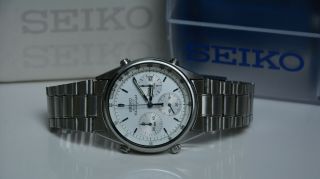 Seiko 7a38 - 7060 chronograph watch vintage 2