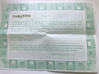 Rolex President Blank Guarantee Open Certificate Papers,  Box,  Link 18k,  Tag